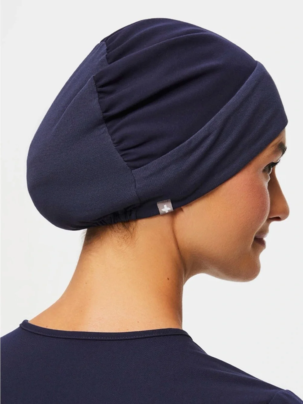 Figs Modern Expandable Scrub Cap Navy NWT